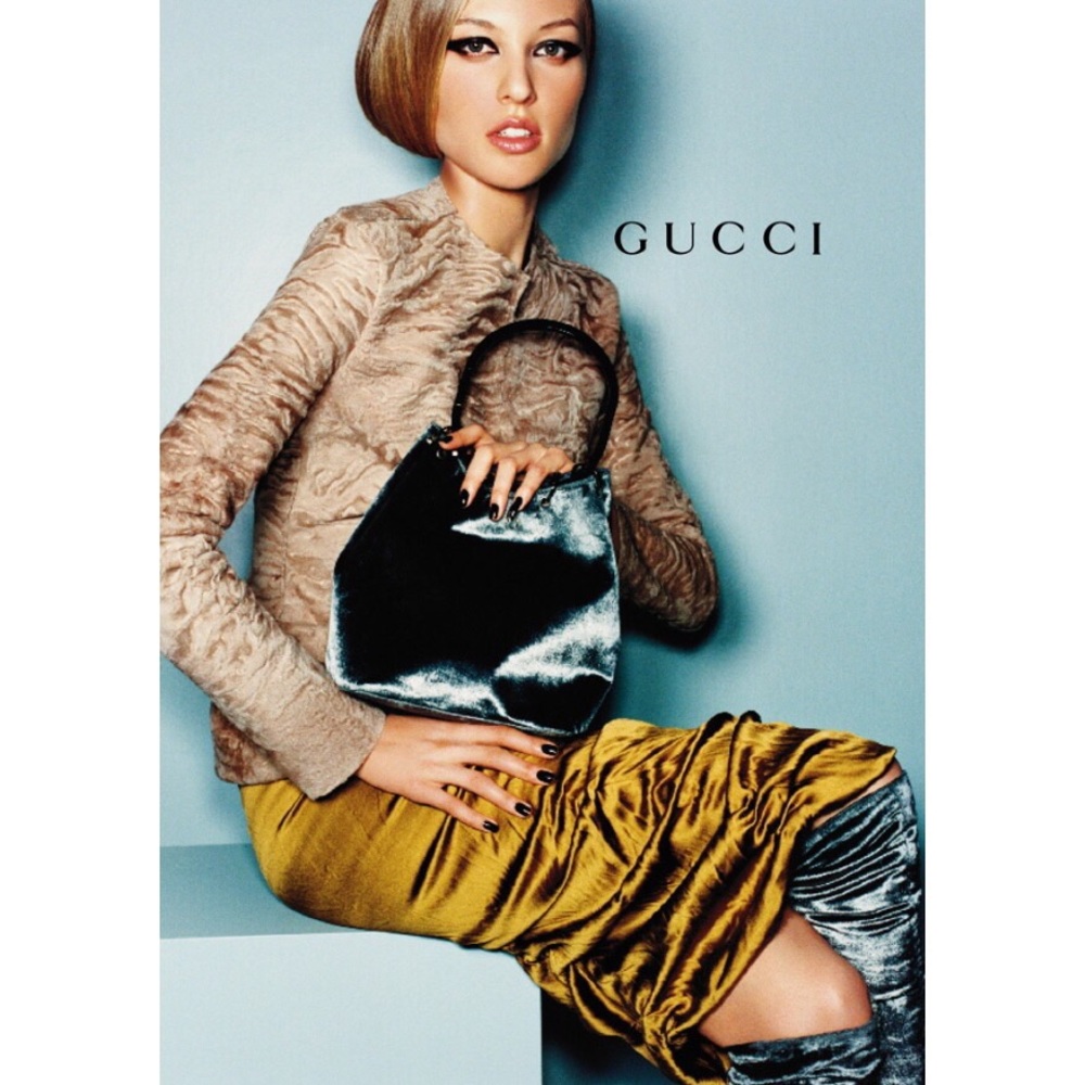 Gucci Tom Ford FW1999 Silk Knee High Boots *Rare*